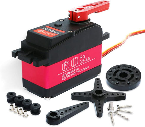 ANNIMOS 60KG 8.4V 1/5 270 Digital Servo High Voltage Stainless Steel Gear Large Torque High Speed Waterproof Baja