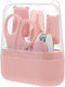 Abaodam Nail Clipper Kit Nail Scissor Set for Grooming Pink Manicure Pedicure