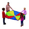Excellerations 6-Foot Rainbow Play Parachute - Kids Toy with 8 Handles for Fun Playtime