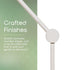 White Wooden Baby Mobile Arm Adjustable Crib Mobile Holder for Nursery Decor Easy-to-Mount Support for Hanging Baby