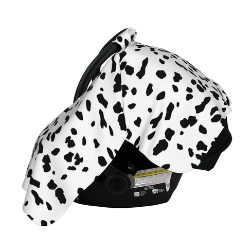 Zhbvncp Dalmatian Pattern Baby Car Seat Cover & Breastfeeding Nursing Cover - Breathable Stretch Fabric Multi-Use