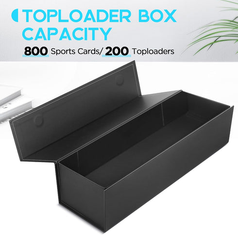 Trading Card Storage Box - Toploader Holder Hobby Box for 800 Count Cards, 1 PACK