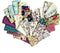 Random Print - Baby Burping Cloth Gift Set, Soft and Absorbent, Trifold