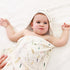 2 Pack Infant,34"x 34" GRSSDER Baby Hooded Towel for Newborn, Super Soft Bath Towels with Original Designs, Ultra
