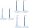 BANBERRY DESIGNS Doll Stand Set of 6 Adjustable Holders for Dolls and Figures 6-12 inches High, White Metal