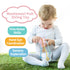 Montessori Toys Pull String Toys for Baby - 100% Food Grade Silicone with Built-in Rattle Function (Pink)