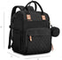 Yeerovan Backpack Mommy Backpack (3037-Black) Baby Diaper Bag with Changing Station Travel Bags Boys Girls