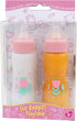 2+ JC Toys Deluxe Disappearing Magic Bottles | Fits All Dolls | Milk and Juice | Flower Theme | Ages , Pink