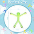 Jerify 20 Pcs Humanoid Magnetic Travel Toys Colorful Fidget Toys Man Funny Magnets for Adults Cute Novelty Man Fridge Magnets for Crafts Science Refrigerator Door Office (Transparent Color)