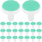 FOMIYES Electric Nail Trimmer Replacement Pads Pcs Nail Grinding Heads for Baby