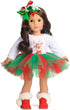 18 Inches Doll Clothes Christmas Deer Tutu Dress, Fits 18 Inch Dolls