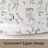 Wicbfdfv Cute Bunny Daisy Floral Nursing Pillow Cover Ultra-Soft Comfortable for Baby Girls Boys Rabbits Wildflowers