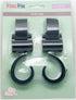 EMILYSTORES Princess Prince Stroller Hooks for Buggy, Baby Carrier, Bike, or Car Headrest (1 Pair)