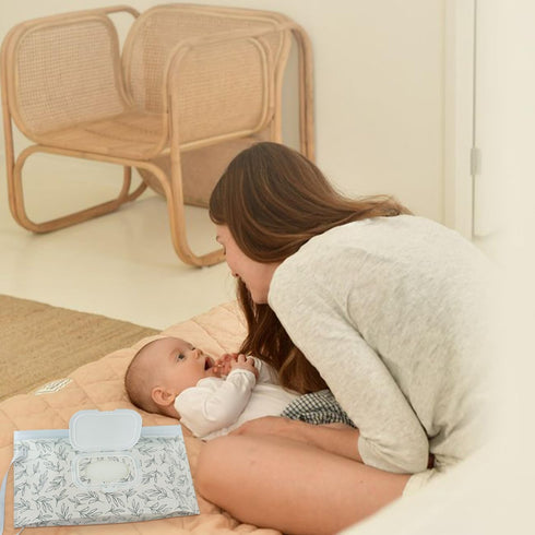 cephira Baby wipes dispenserportable baby wipes holder for outdoor, Refillable baby wipes container, on the go wet wipe