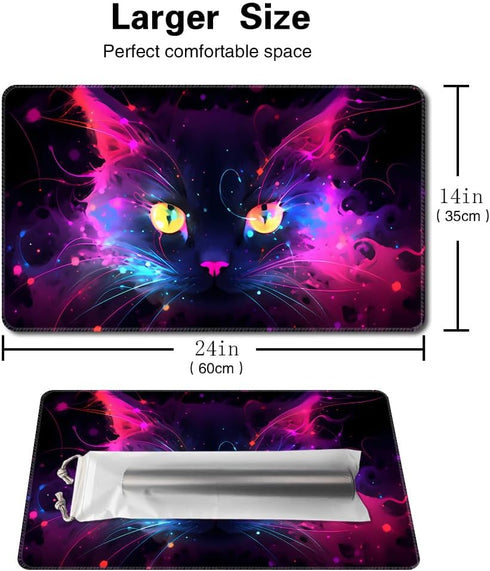 Board Game 14x24in TCG Playmat, Compatible for CCG OCG DTCG PTCG MTG Play Mats, Mouse Pad Desk Mats