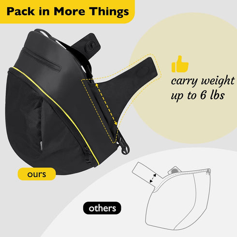 Upperkids Large Capacity Storage Bag Compatible with Doona Infant Car Seat Stroller, Easy Access Zipper Design