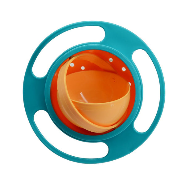 ZTL Gyro Bowl - 360 Degree Rotation Spill Resistant Gyroscopic Bowl with Lid