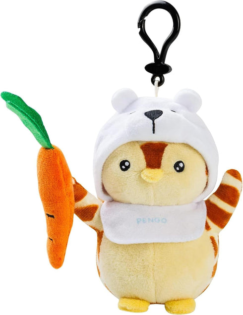 Clip-On Plush (Polar Pete) - 5.5 Inch Soft Plush with Secure Clip, Collectible Stuffed Animal for Backpacks and Luggage