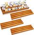 Exqline Wooden Domino Racks Trays Holders Organizer(Set of 4) - Premium Domino