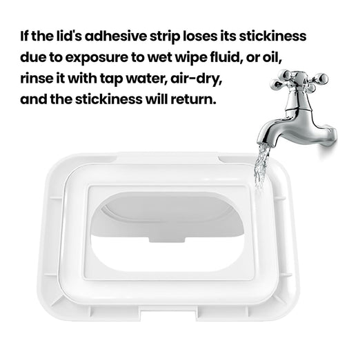 1 2 Reusable Wipes Lid for Non Flip Top Baby Wipes Refill, Reusable for Over Year, Pcs