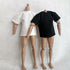 1/6 Custom Scale 2X T-Shirt Clothes for 12" Male Action Figure, Black and White