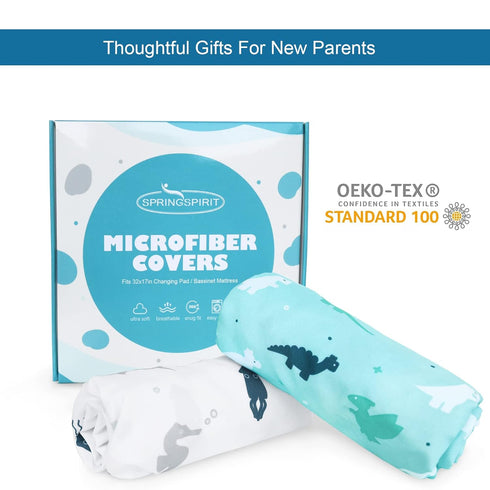 2 Pack, Bassinet Sheet, Bassinet Sheets Ultra Soft Bassinet Sheets for Baby Boys or Girls Universal Fit for Rectangle