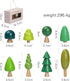 Pack 8 Set 36+ Wooden Tree Toy of Wood Miniature Tree Various Sizes Natural Wooden Trees Mini Trees for Home Decor