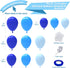Kelfara Blue Balloon Garland Arch Kit, 109Pcs Royal Blue Pastel Balloons for Baby Shower, Birthday, Engagement