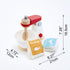 Plaset| 3 Hape Wooden Mighty Mixer Kitchen Educational Pretend Play Baking Mixer Toy Kitchen for Preschoolers Ages