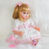 16 Inch Set 3+ ENADOLL Realistic Reborn Baby Doll, Lifelike Newborn Baby Dolls Girl with Blond Hair Silicone Vinyl