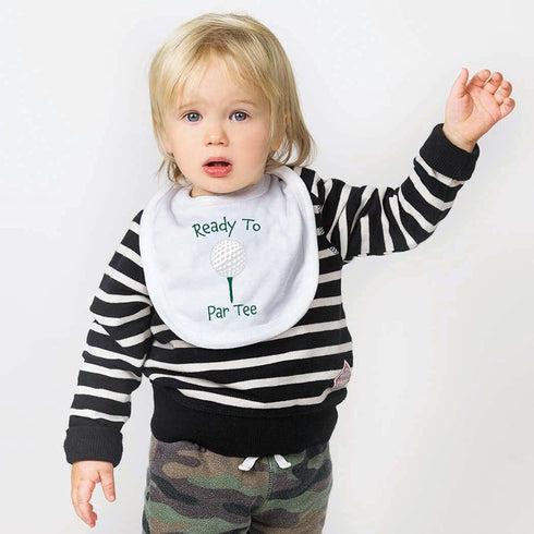 ChalkTalkSPORTS Golf Baby & Infant Bibs | Soft Microfiber Golfing Baby Bibs