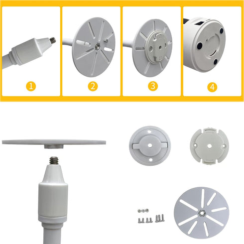 NVRTTRR 19.6 (19.6in +3 Baby Monitor Holder, for Xiaomi, TP-Link Camera Bracket, in Long Flexible Arm with Strong Clamp