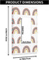 Boho Rainbow Rocker Wall Plate, Standard 1-Gang Cute Cartoon Switch Plate Covers for Nursery Room