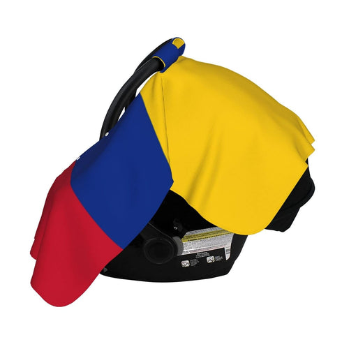 CQMZJHU Colombian Flag Baby Car Seat, Rain Shelter, Multifunctional Nursing Cover for Newborns, Mother Care