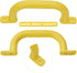 10'' Yellow Playground Accessories Metal Handles, Set of 2 for Outdoor Playset Attachment