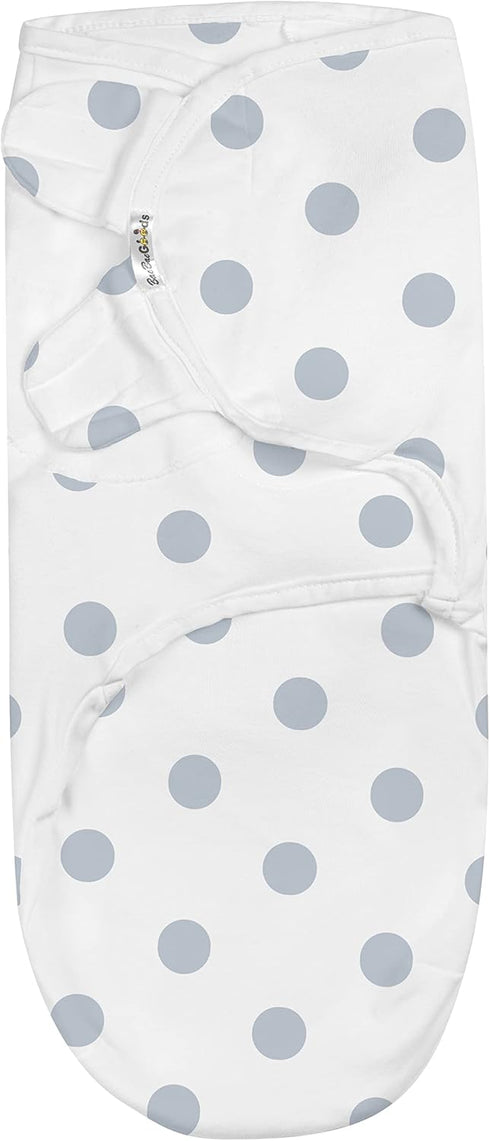 BaeBae Goods Swaddle Blanket, Adjustable Infant Baby Swaddling Wrap Set of 4, Soft Cotton