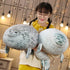 Cute Blob Seal Pillow - Chubby White Seal Plush Hug Pillow, Soft Stuffed Animal Toy (24")