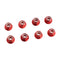 8PCS M4 Lock Nuts Flange, Aluminum Self-Tightening Wheel Hardware for Axial HPI TLR ECX RC Car Vehicles, Red