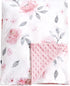 PHF Minky Baby Blanket for Girls, 30x40 Inches Soft Double Layer Baby