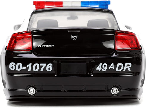 1:24 2006 Jada Fast & Furious Dodge Charger Police Car Die-Cast Car, Toys for Kids and Adults