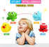 Toy(4 Pack), Yeonha Toys Bath Can Flashing Colourful Light, Floating Bath Toy, Light Up Bathtub Water Tub Toy for Pool