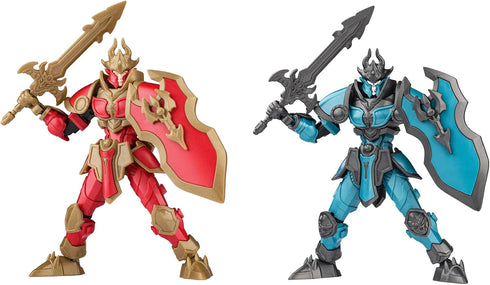 Gearblox 2 Set Armor Knight Action Figure Toy, Multi-Jointed Movable Dummy Medieval T13