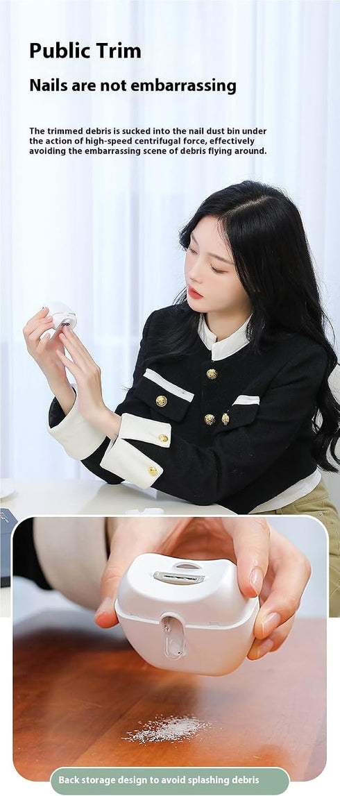 Generic Fully Automatic Electric Nail Clipper Mini Nail Grinder Adult Baby Elderly Manicure Mill