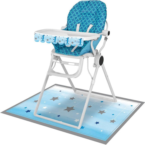 0.188" 13.5" 7.75", Creative Converting High Chair Kit, x x Blue