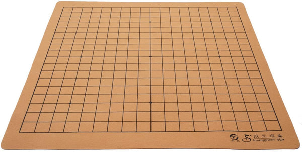 Go Game Board 19x19/13x13, Roll-up and Foldable Faux Leather Portable Travel Board - Classic Strategy Game (Weiqi/Baduk)