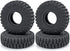 RCLIONS 4PCS Rubber Micro 1" RC Wheel Tires 62mm for 1/24th Axial SCX24 Deadbolt, C10, JLU CRC, Bronco RC Crawler