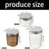 MENGLANSI 800/1300/1800ml Multi Purpose Infant Milk Powder Dispenser Leakproof Design Compact for Formulas Storage