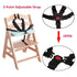 Seat Belt by AT - 5/3/2 Point Adjustable for Baby Kid Safe Strap for Stroller High Chair (Includes Shoulder Pads &