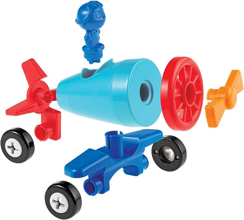 1-2-3 15 Learning Resources Build it! Car, Boat, Plane, Pieces