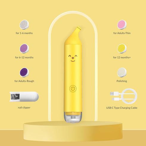 Trimmer 6 Baby Nail File Electric, Gentle Baby Nail Electric, Baby Nail Clipper with Night Light, Grinding Head